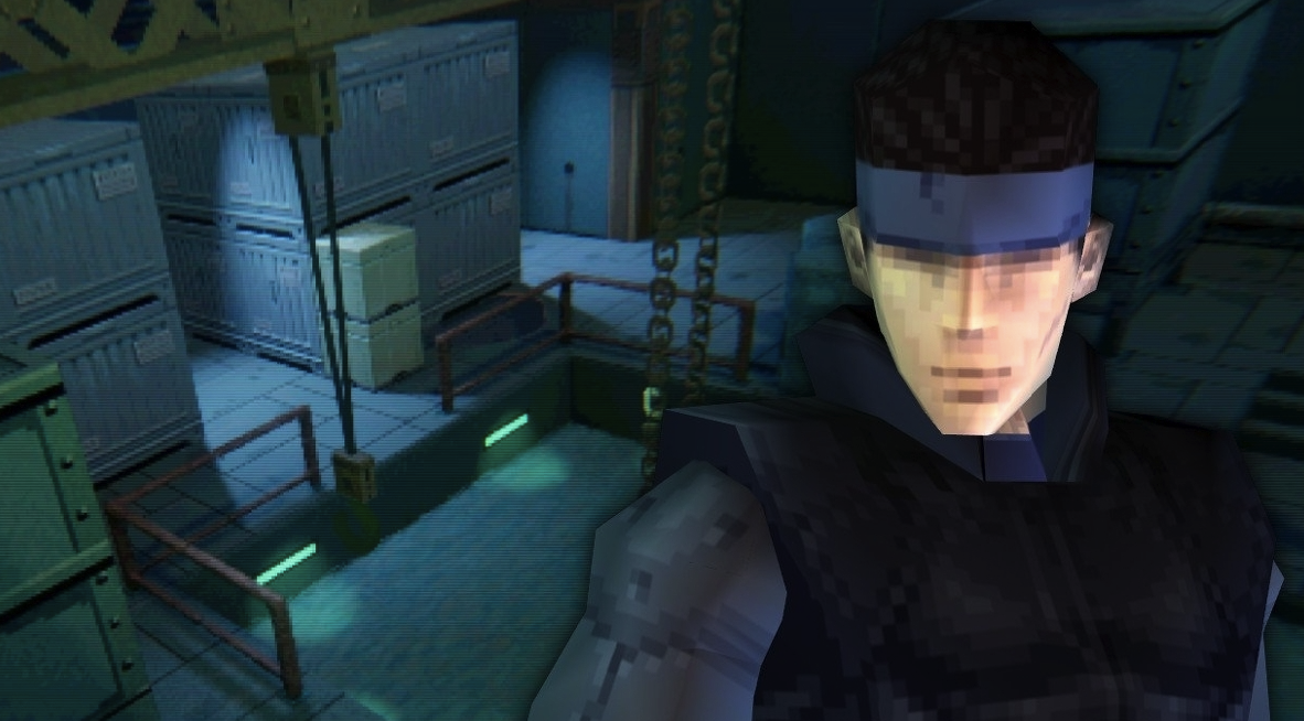 portrait of Solid Snake, screenshot from Fullmetal