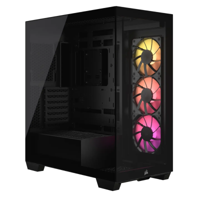 Corsair 3500X ARGB Tempered Glass Mid-Tower ATX Case - Black