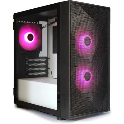 Tecware Forge M2 Mid Tower Gaming PC Case - Black & White