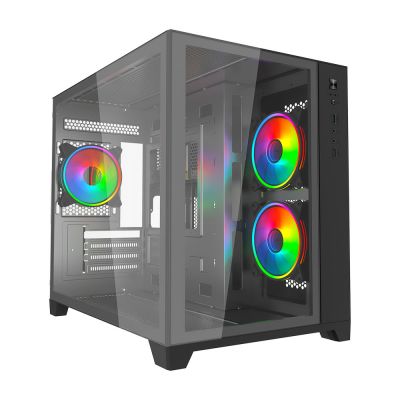 VIDA Akira V2 ARGB mATX PC Case - Black