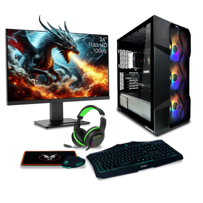 Fierce TD500 Gaming PC Bundle | Intel Core i5 12400F | NVIDIA RTX 4060 Ti 16GB | 16GB RAM 3200Mhz | 1TB M.2 SSD