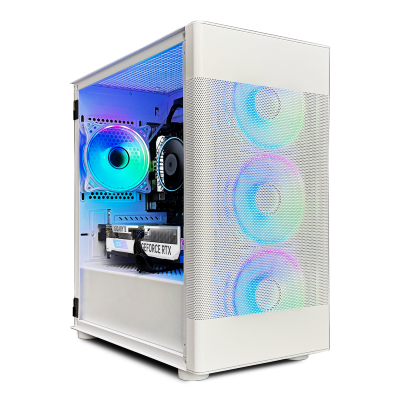 Pure White | Intel Core i5 12400F| NVIDIA RTX 4060 8GB | Custom Gaming PC