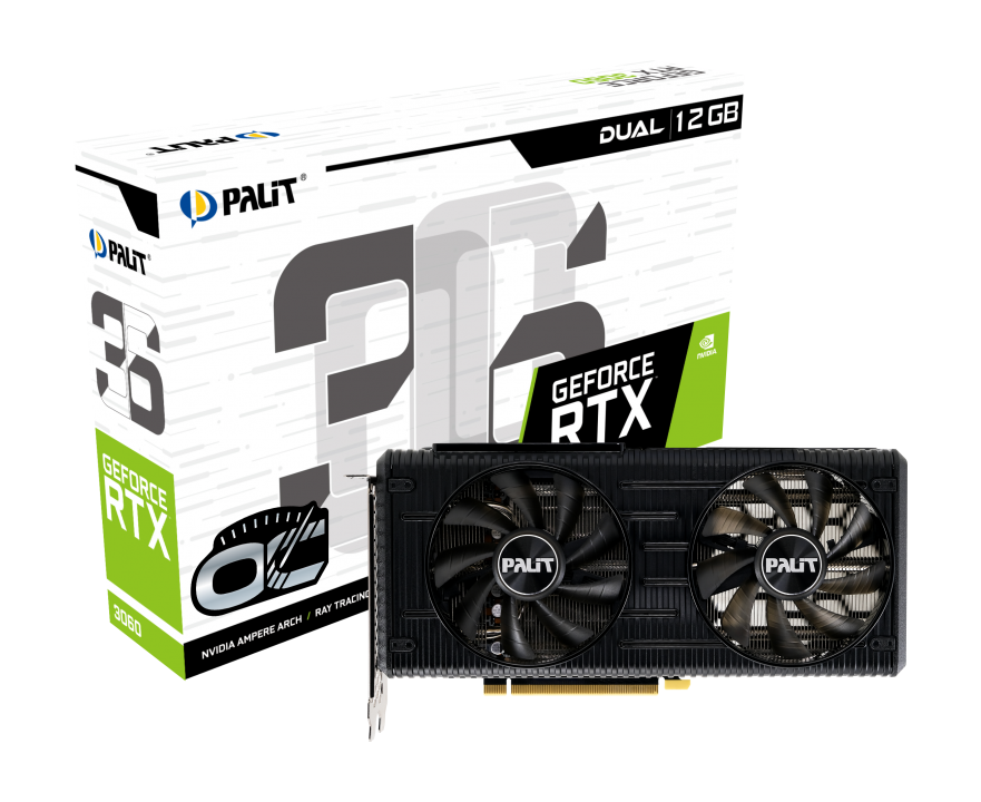 Palit GeForce RTX 3060 Dual OC 12GB Graphics Card | Fierce PC