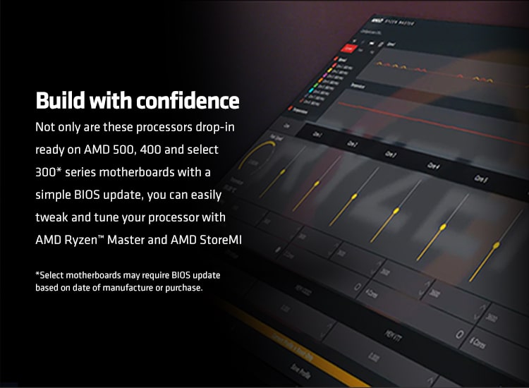 AMD Ryzen 5 5500 Processors are drop-in ready on AMD 500, 400 and select 300 series motherboards