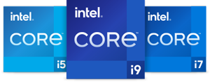 Intel Core I9, Intel Core i7, Intel Core i5