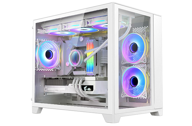 Pure White Gaming PC, AMD Ryzen 7 5700X, Nvidia RTX 4060 Ti