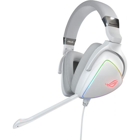 The ASUS ROG Delta RGB gaming headset is a sleek, all-white headset with subtle RGB to give a stylish touch to your all-white gaming setup